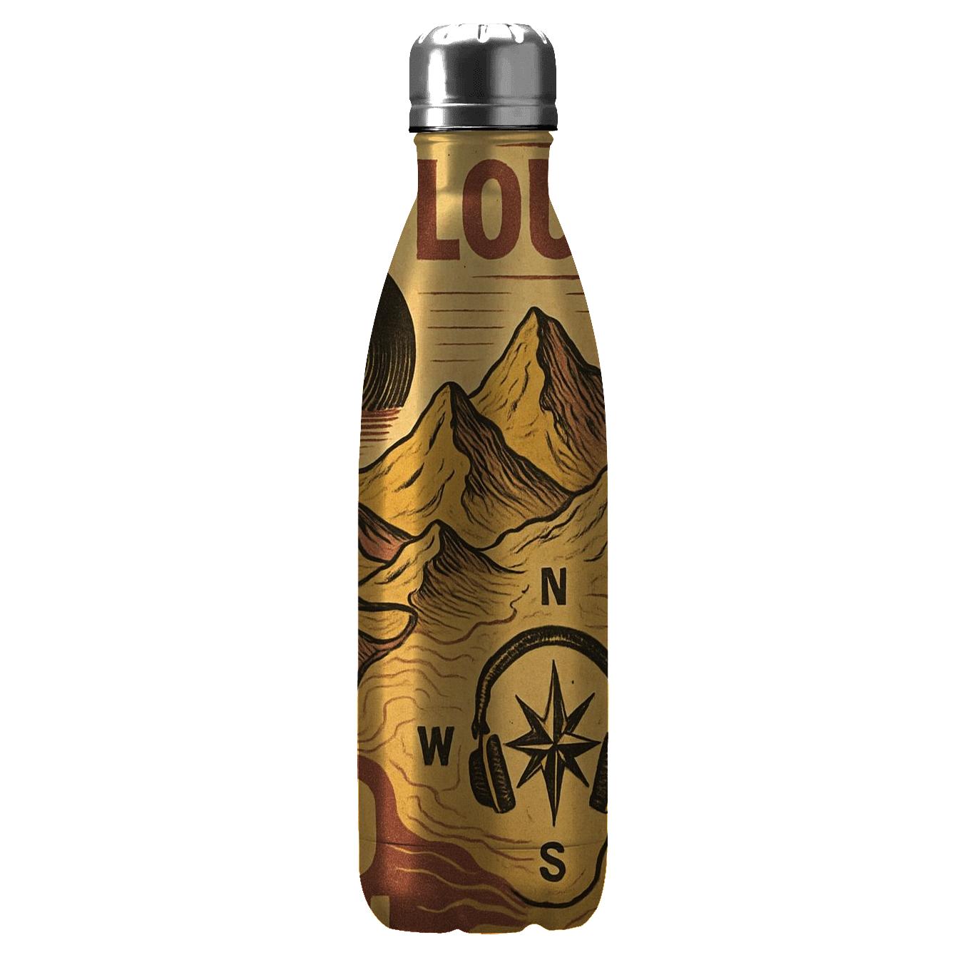 Analog Voyager Cassette Map unique water bottles