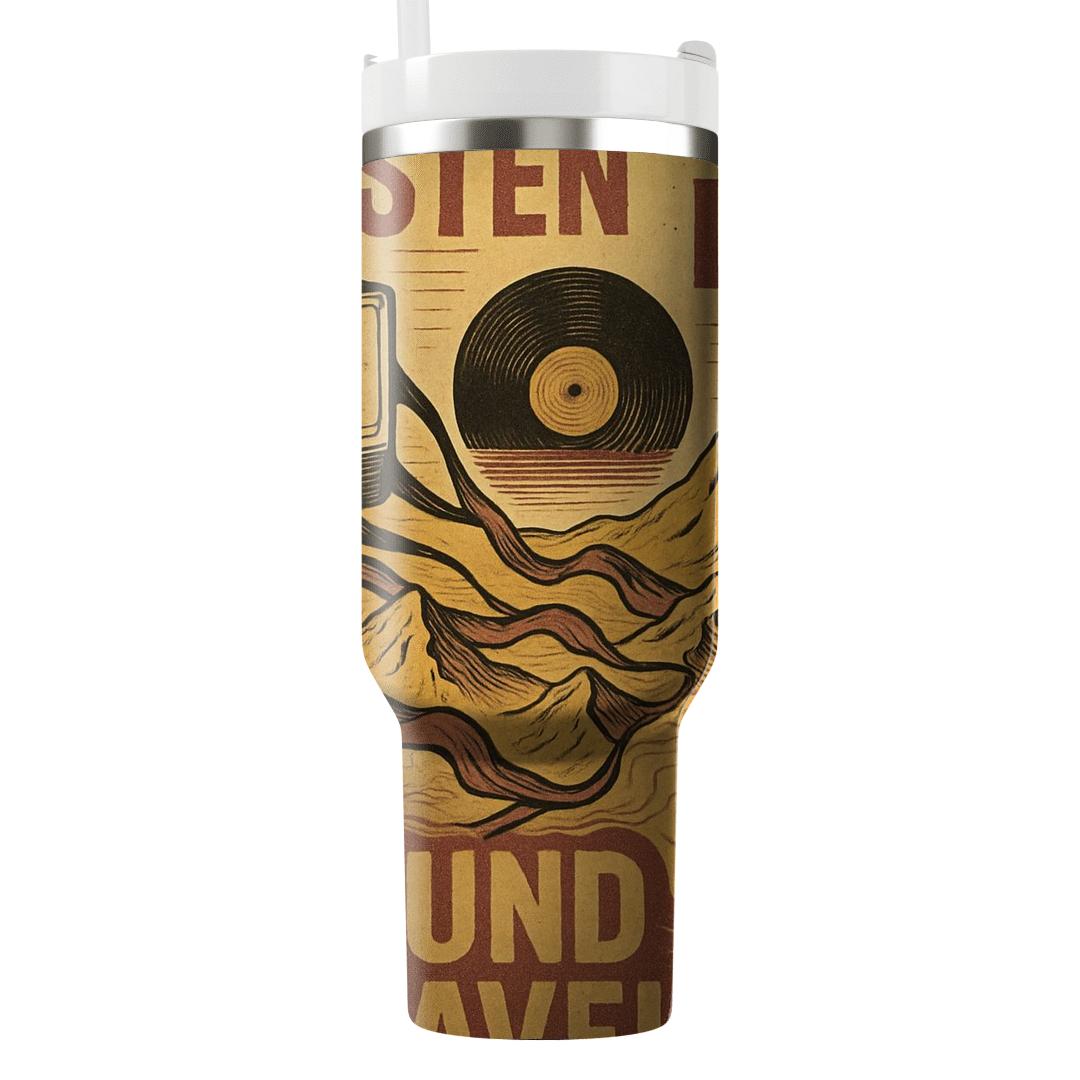 Analog Voyager Cassette Map decorative tumblers