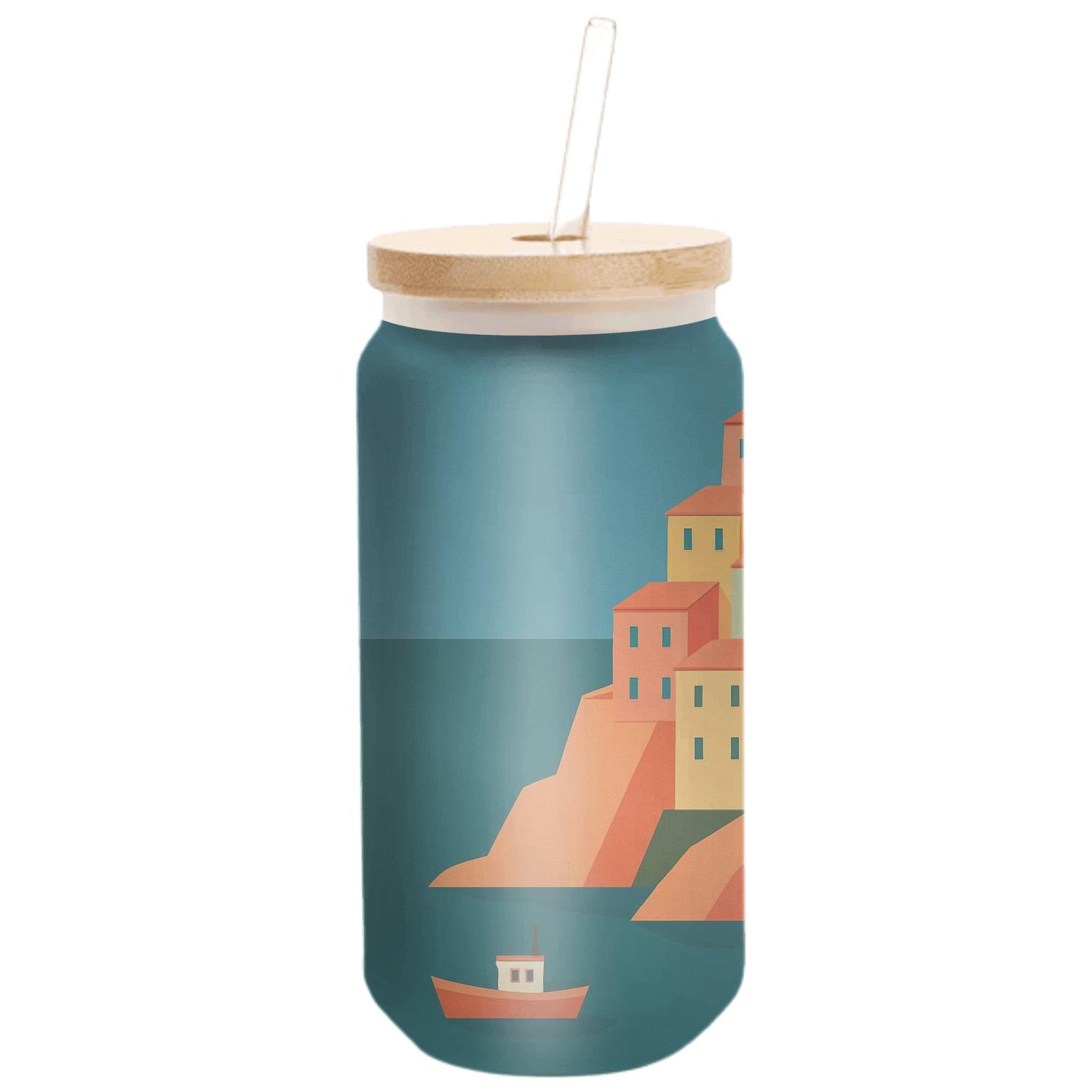 Manarola Coastal Village handcrafted glassware drinkware
