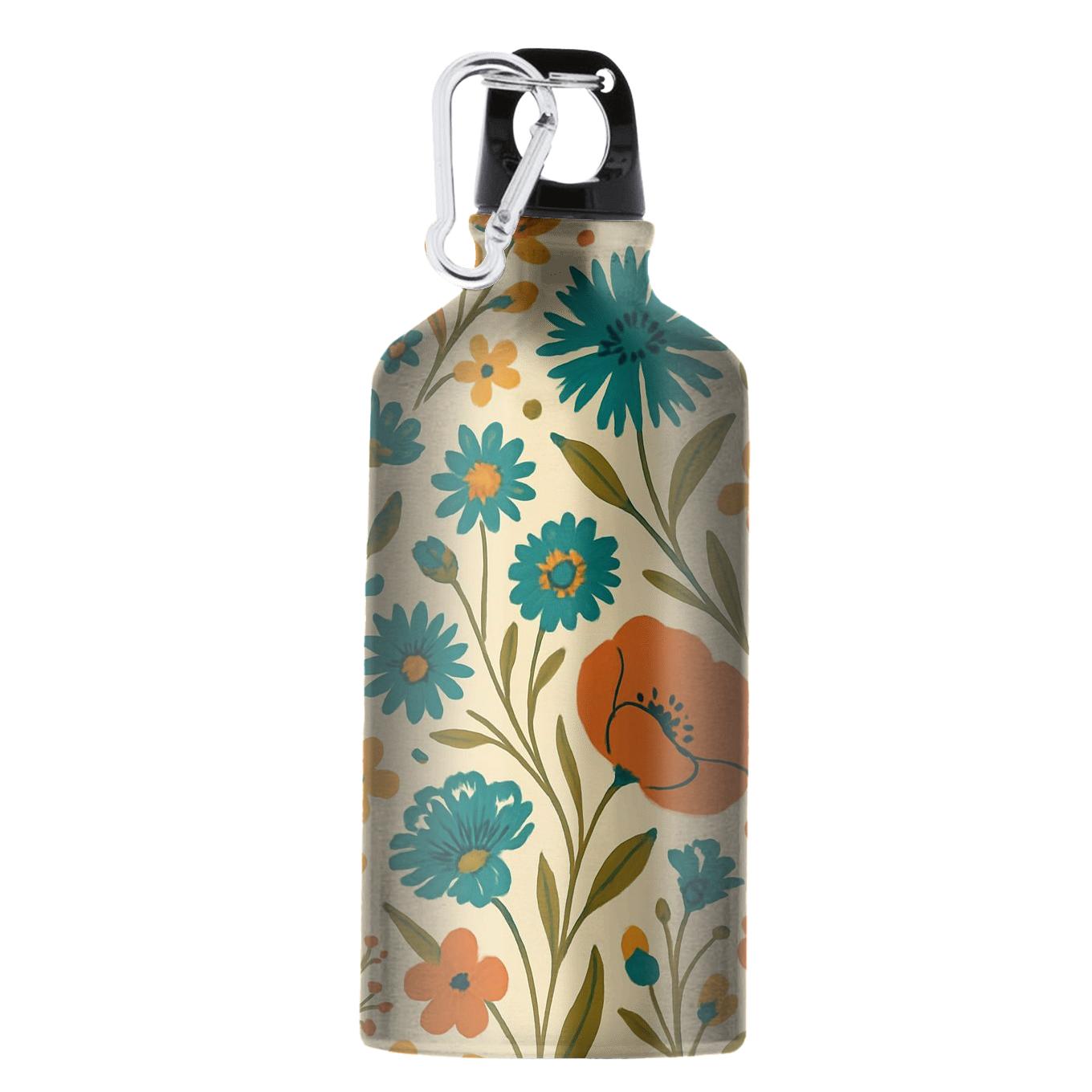 Saffron Wildflower Cascade sports bottles with lids