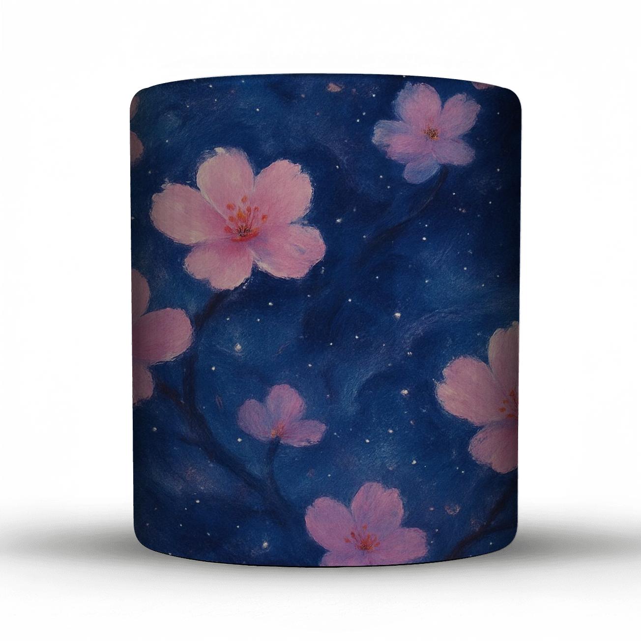 Celestial Blossom Harmony travel mugs with handles