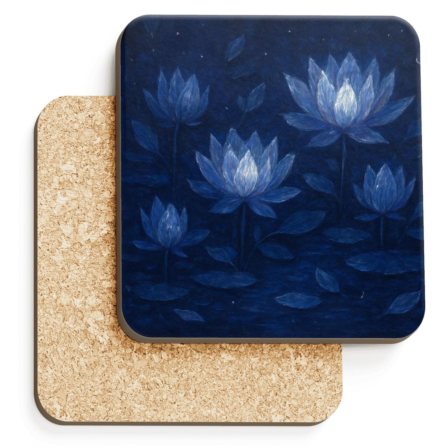 Midnight Lotus Tapestry stone coaster collections