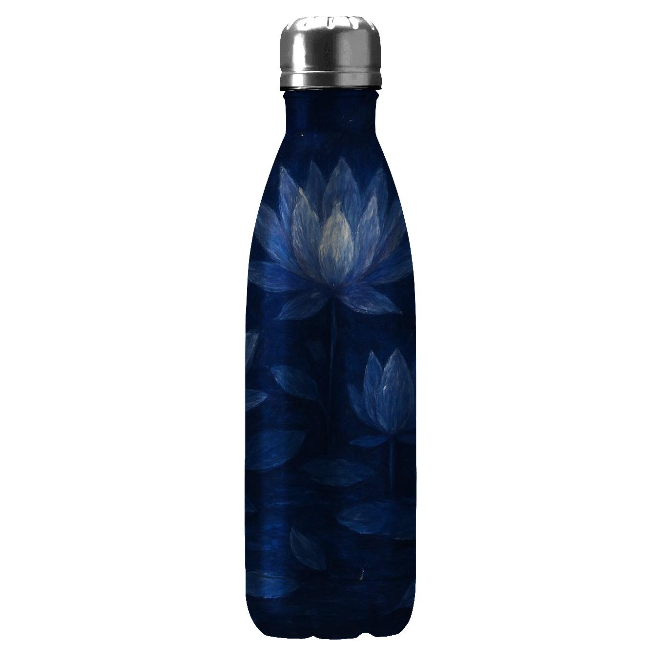 Midnight Lotus Tapestry custom water bottles