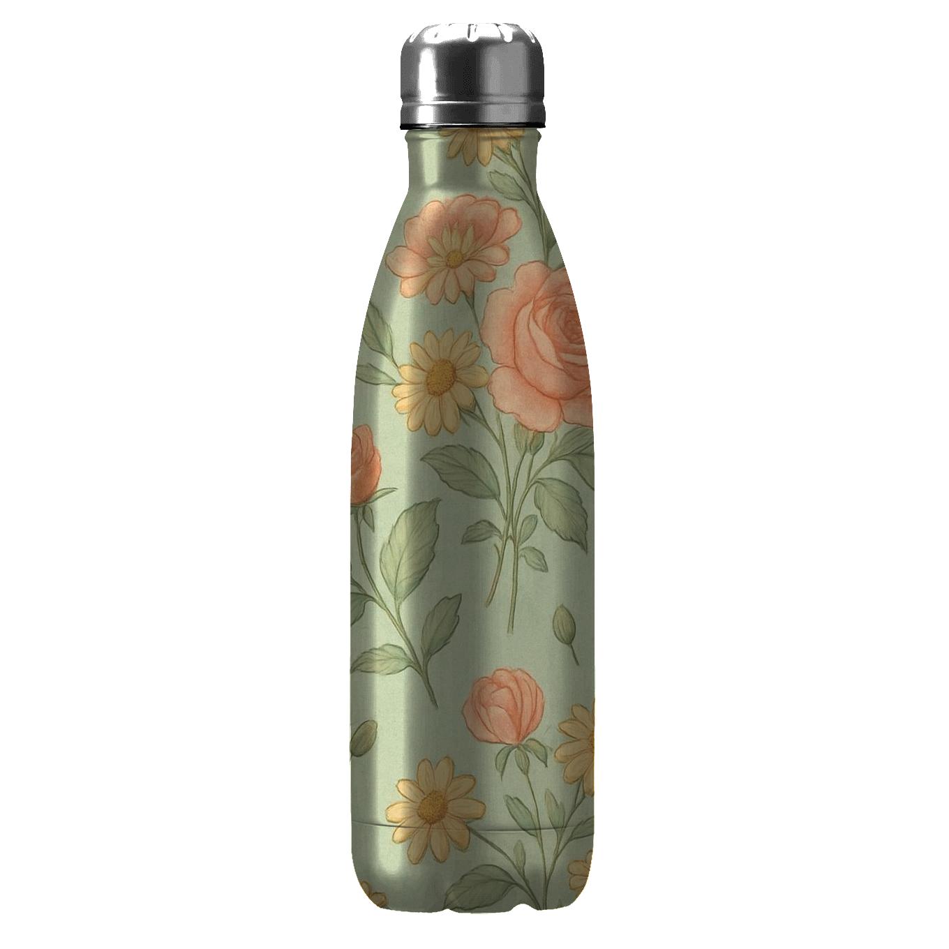 Vintage Meadow Collage water bottles for gifts