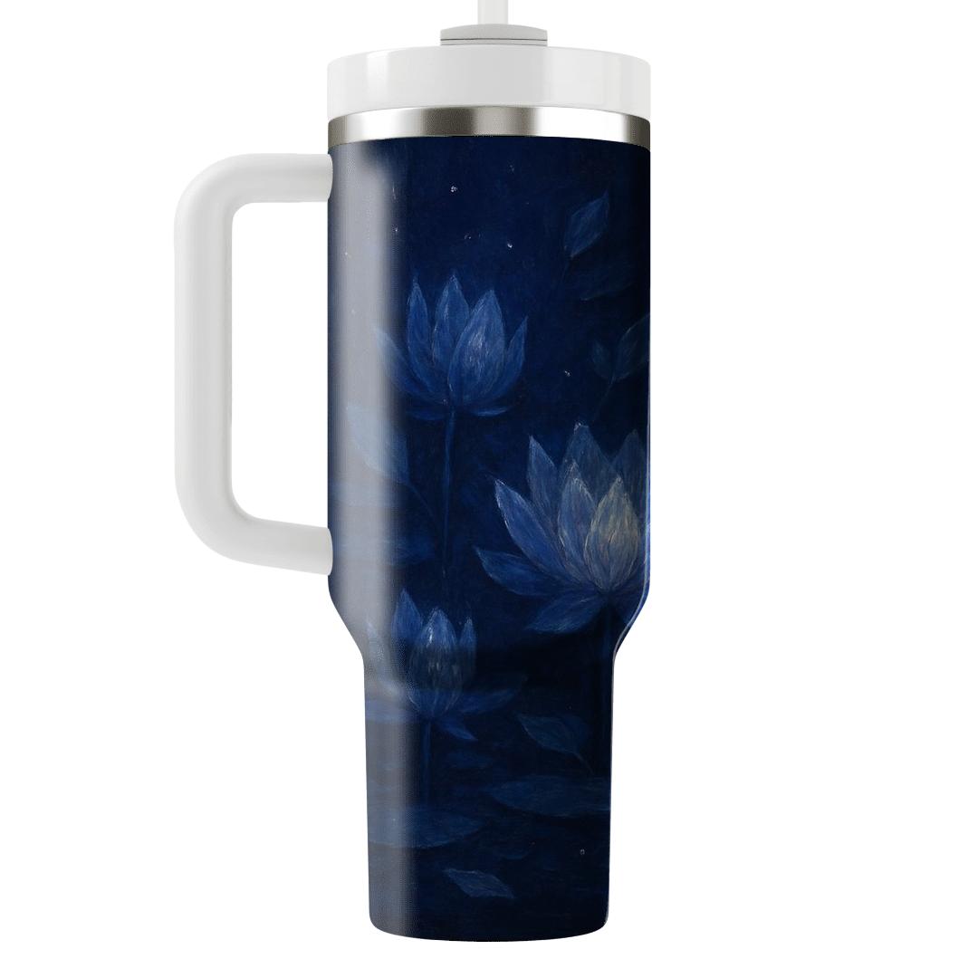 Midnight Lotus Tapestry unique tumblers
