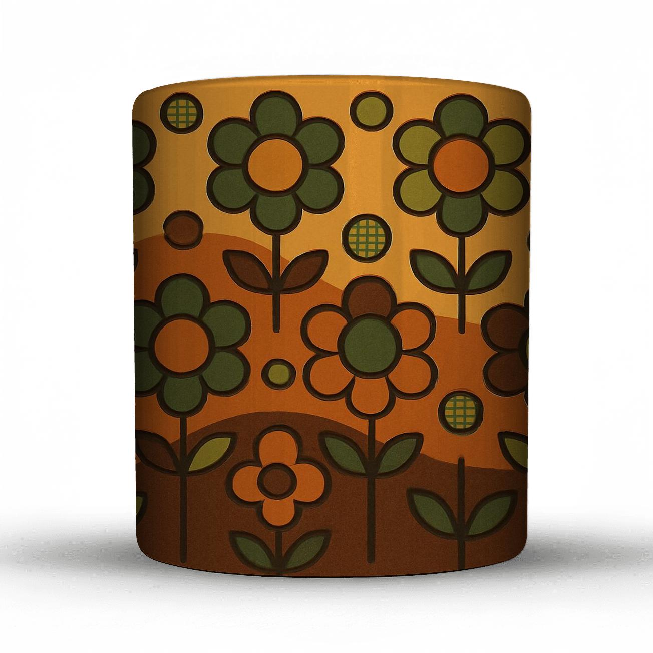 Velvet Disco Meadow ceramic coffee mugs