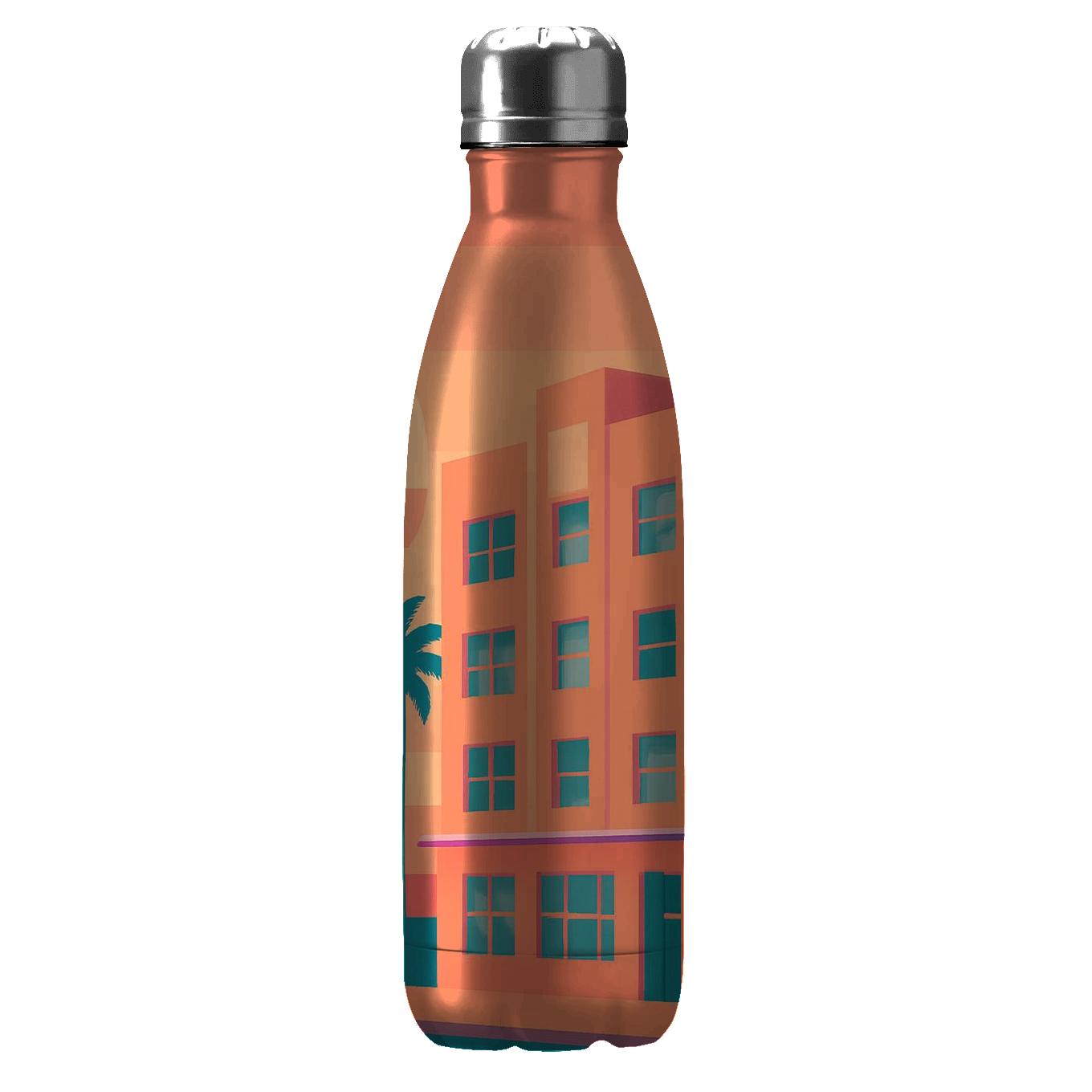 Pastel Miami Sunset travel water bottles