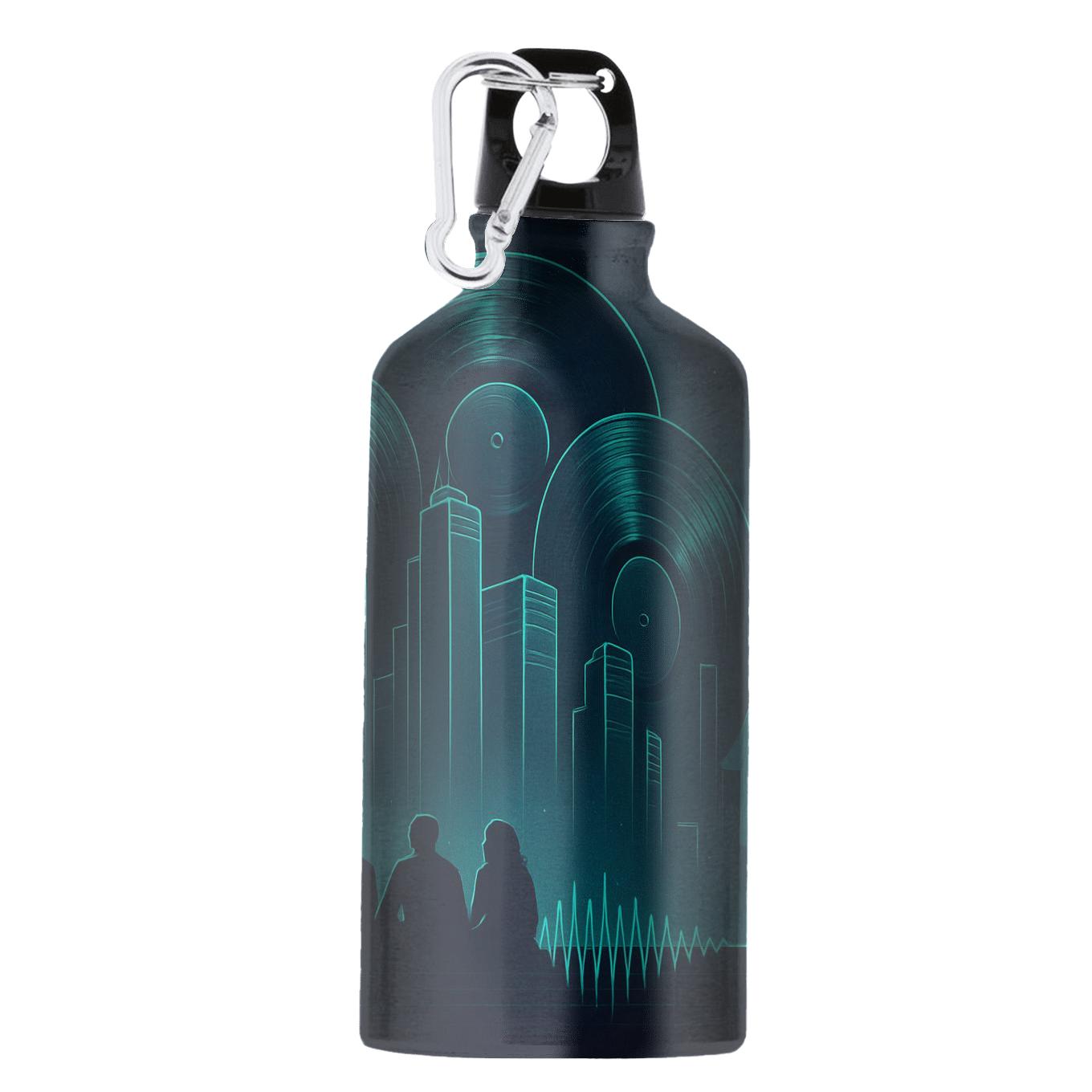 Midnight Vinyl Skyline premium sports bottles