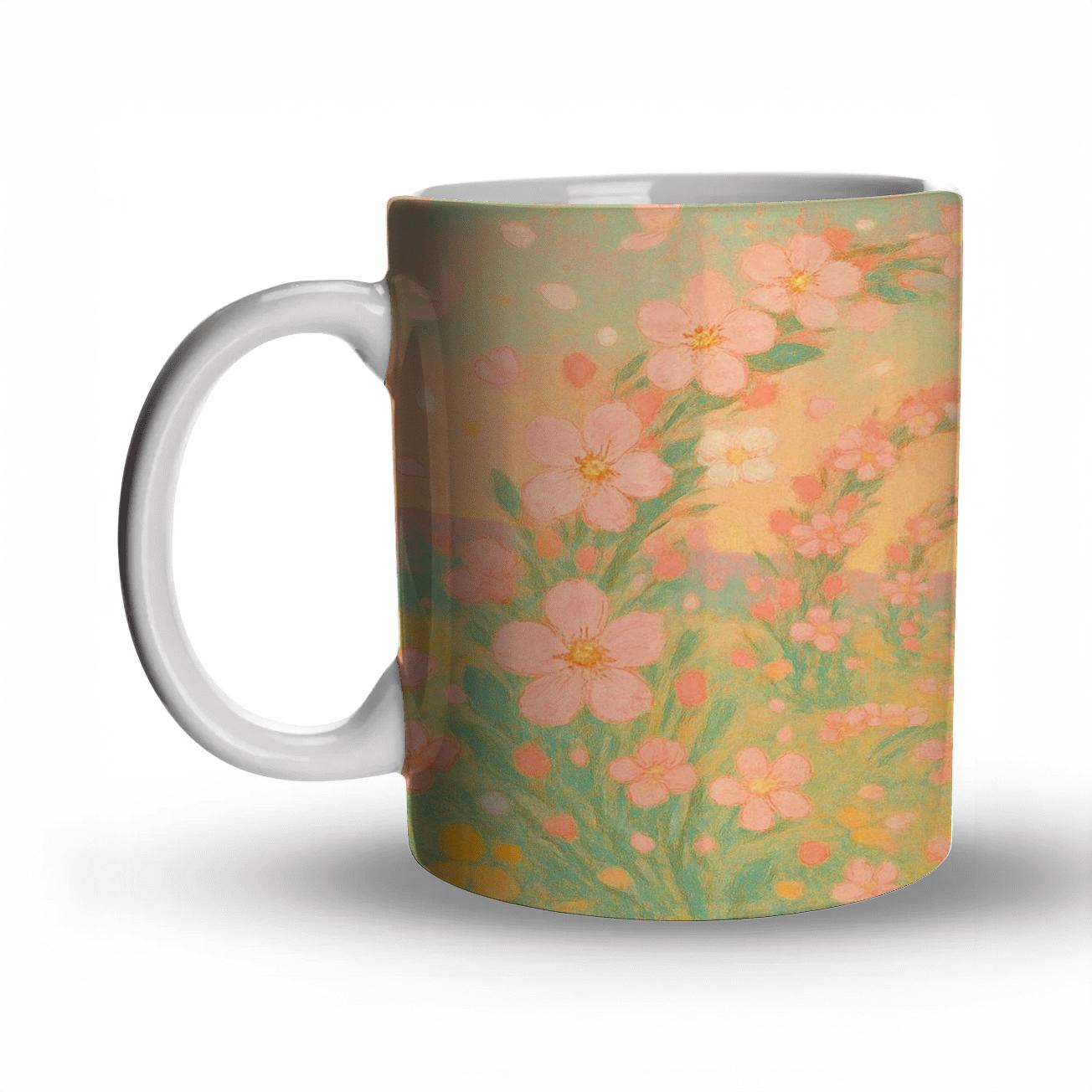Spring Mirage Blossom insulated thermal mugs