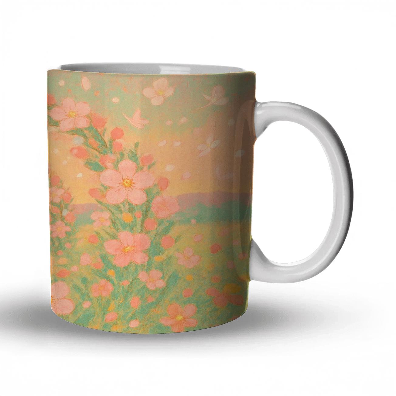 Spring Mirage Blossom insulated thermal mugs