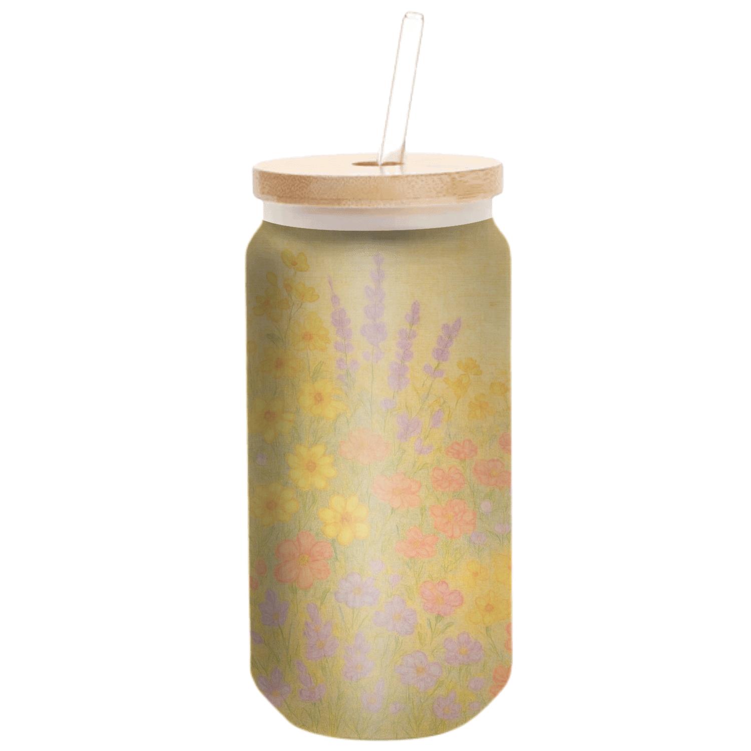 Sunlit Meadow Tapestry custom engraved glassware