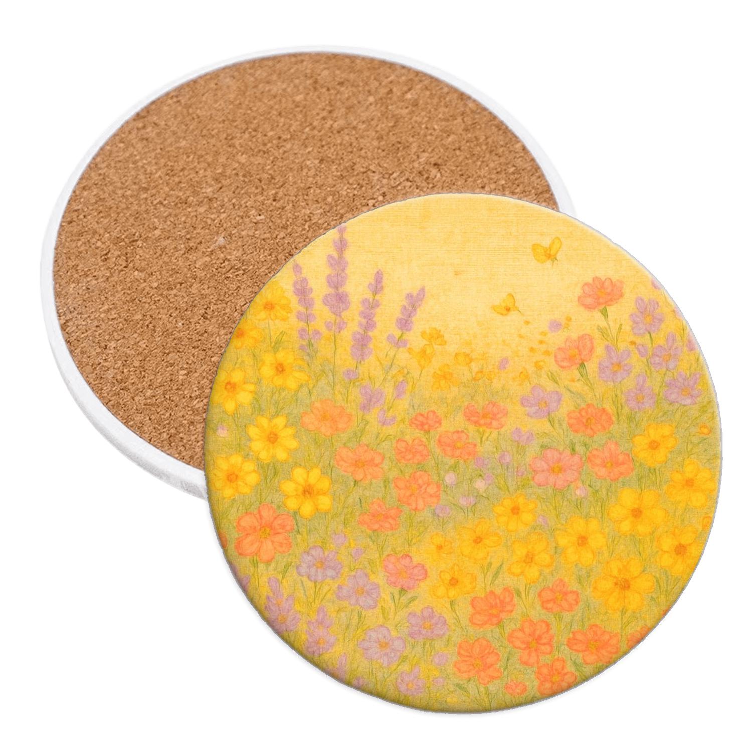 Sunlit Meadow Tapestry stone coaster collections