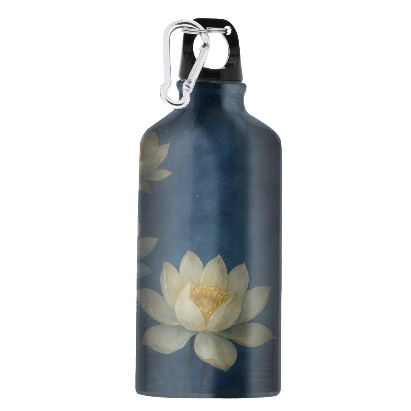 Midnight Lotus Cascade personalized sports bottles