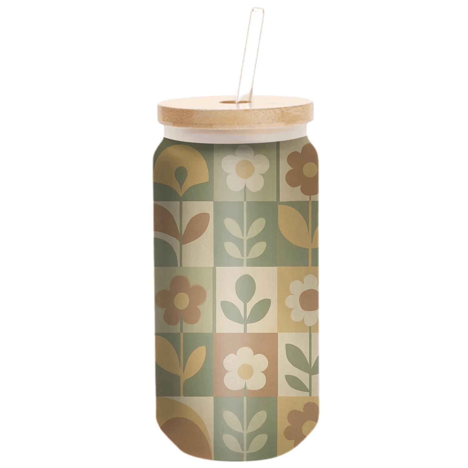 Harvest Groove Mosaic insulated glass vessels