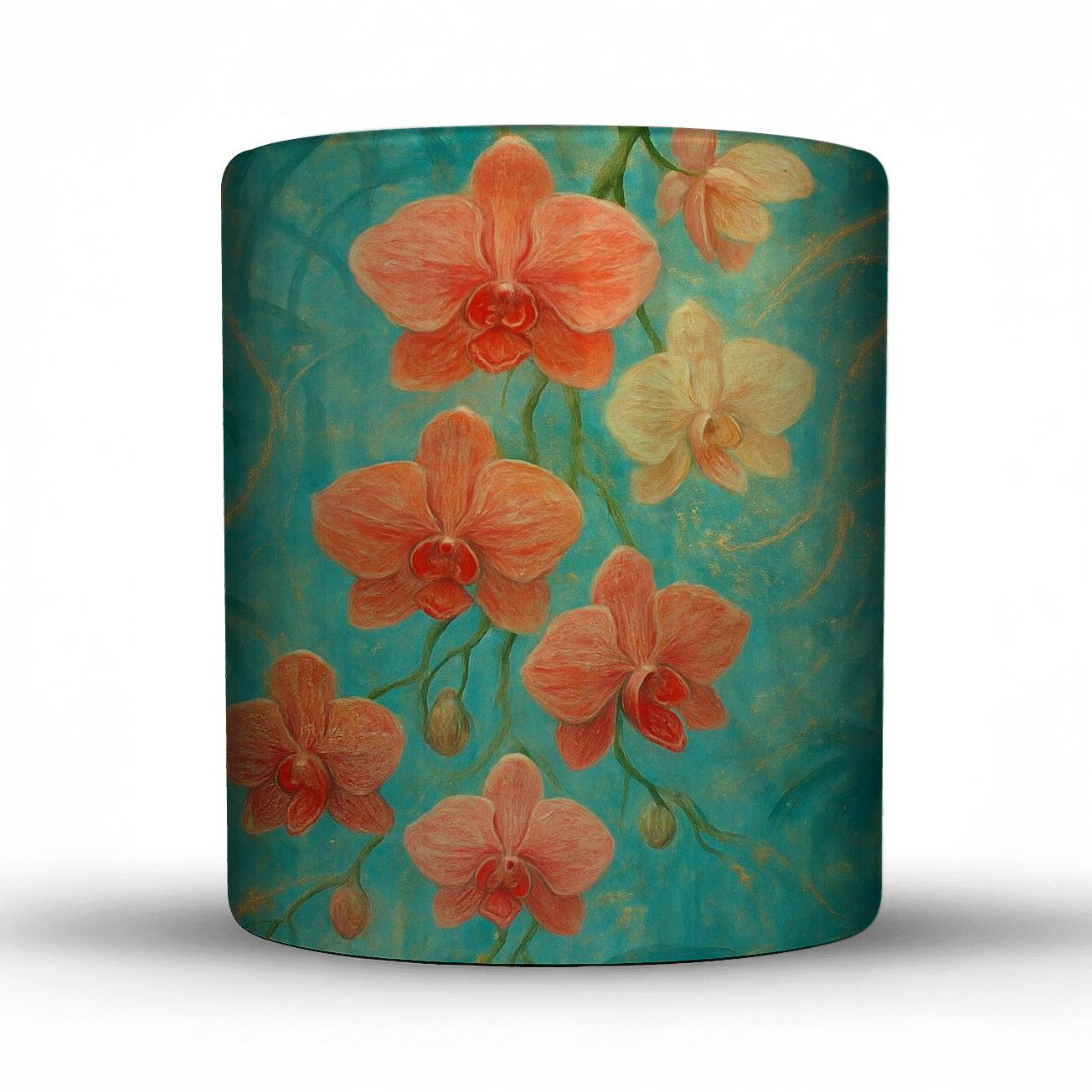 Orchid Nebula Cascade premium drinkware mugs