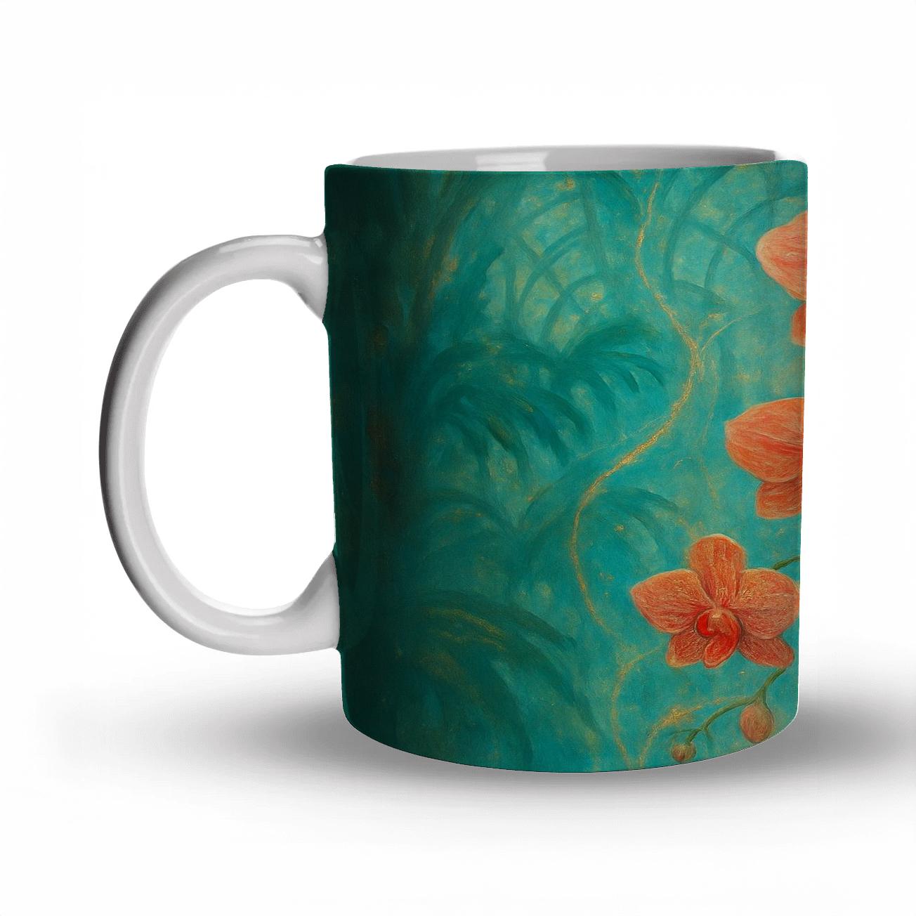 Orchid Nebula Cascade premium drinkware mugs