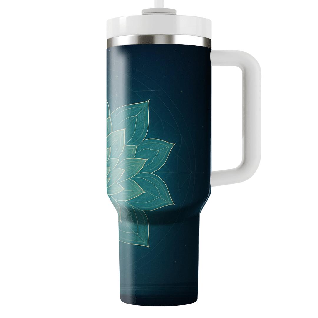 Moonlit Lotus Mandala tumblers for gifts