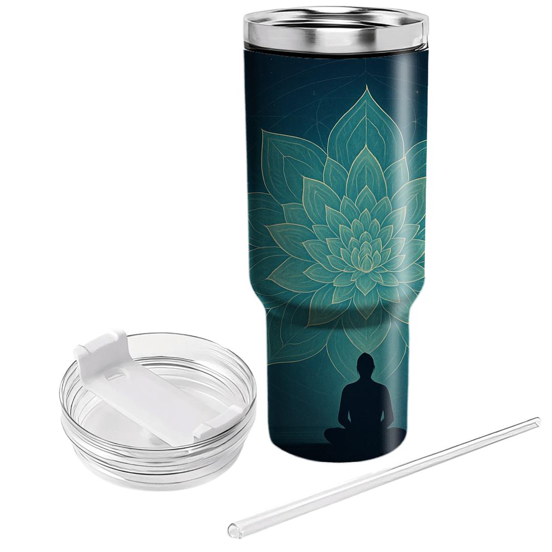 Moonlit Lotus Mandala tumblers for gifts