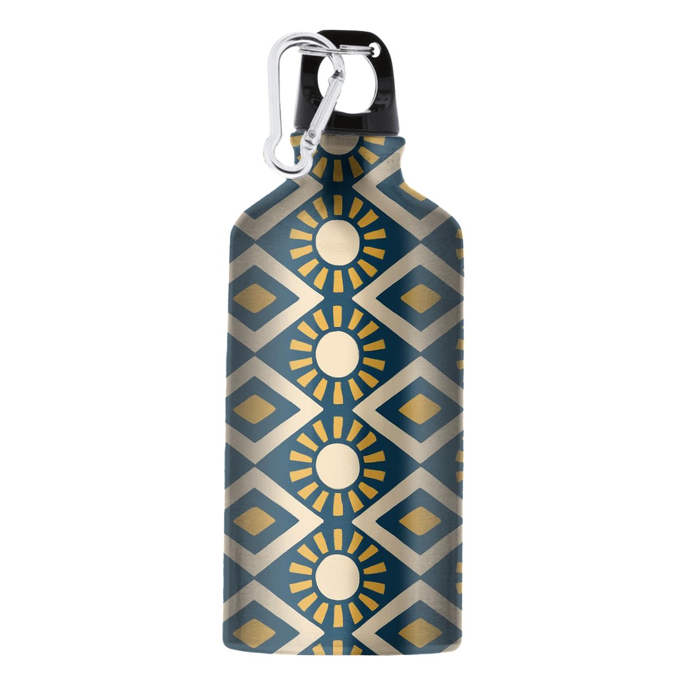 Linear Sunburst Mosaic insulated sports bottles