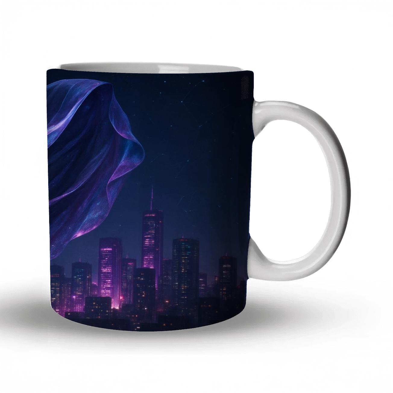 Glam Galaxy Veil custom printed mugs