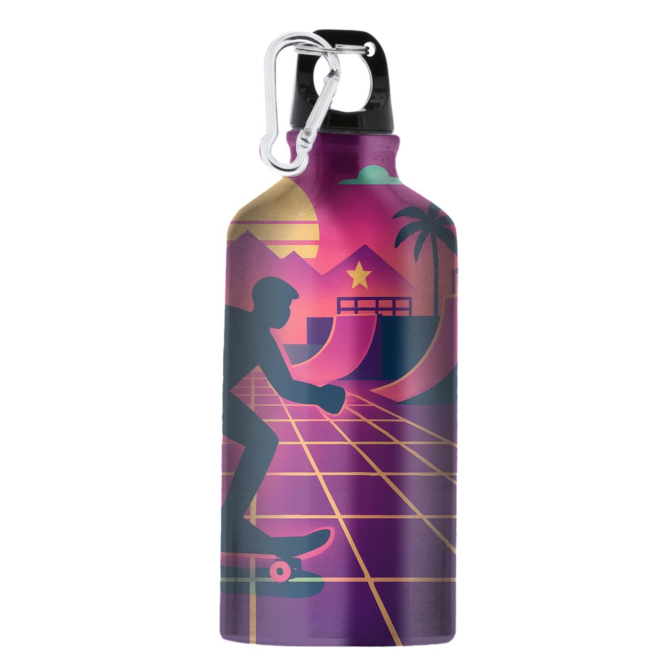 Neon Grid Skatepark portable sports bottles
