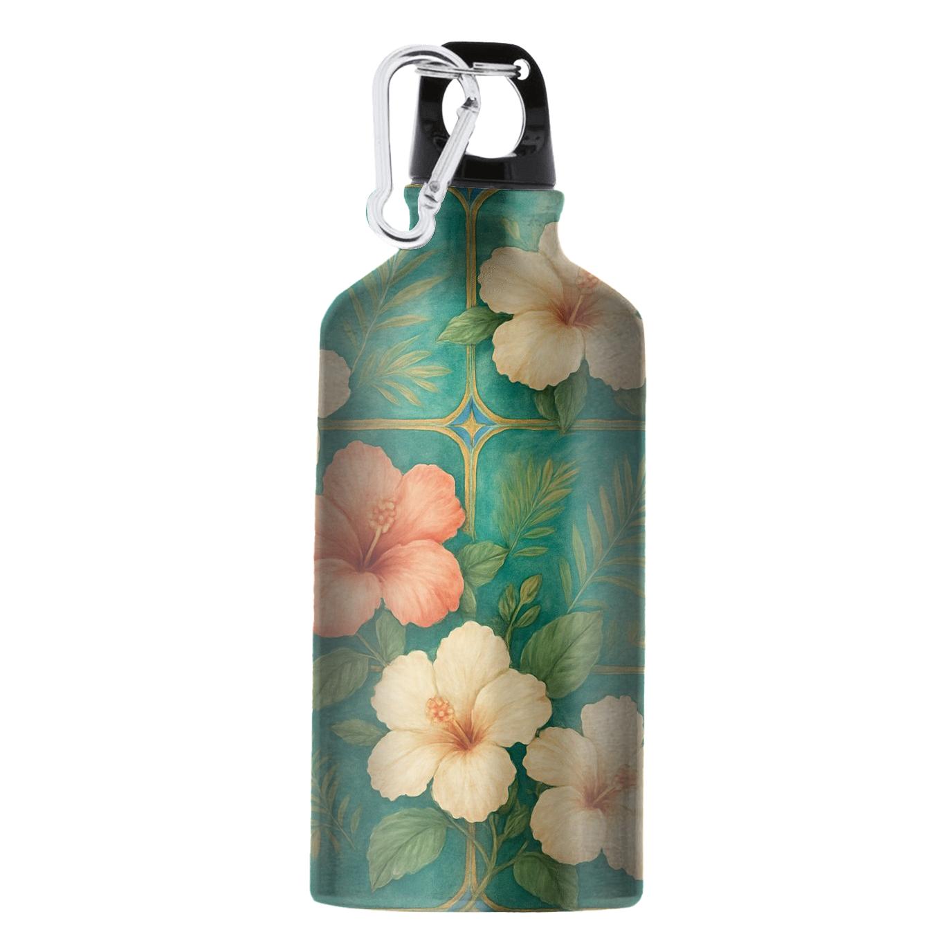 Verdant Hibiscus Mosaic sports bottles for gifts