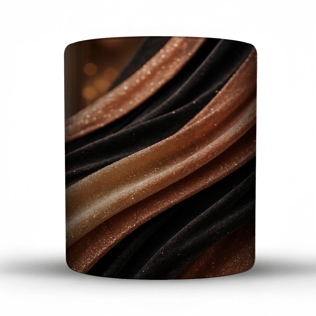 Glitter Cascade Tapestry ceramic coffee mugs