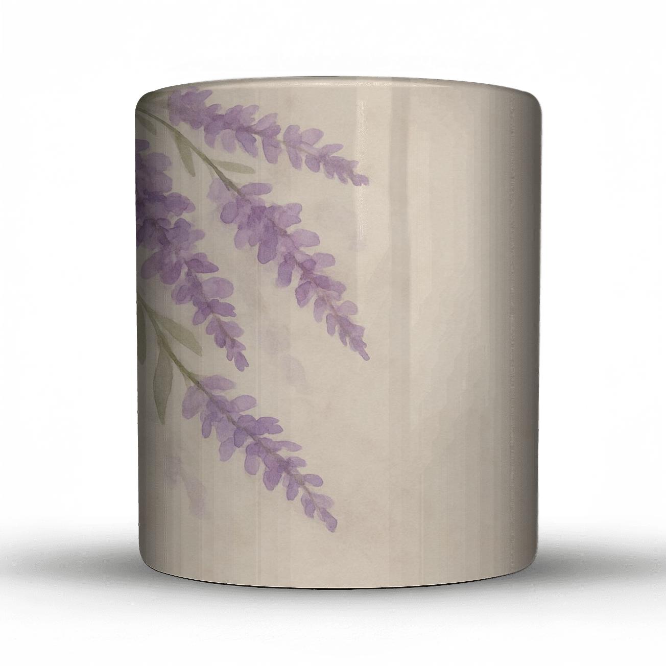 Lavender Serenity Floral novelty coffee mugs