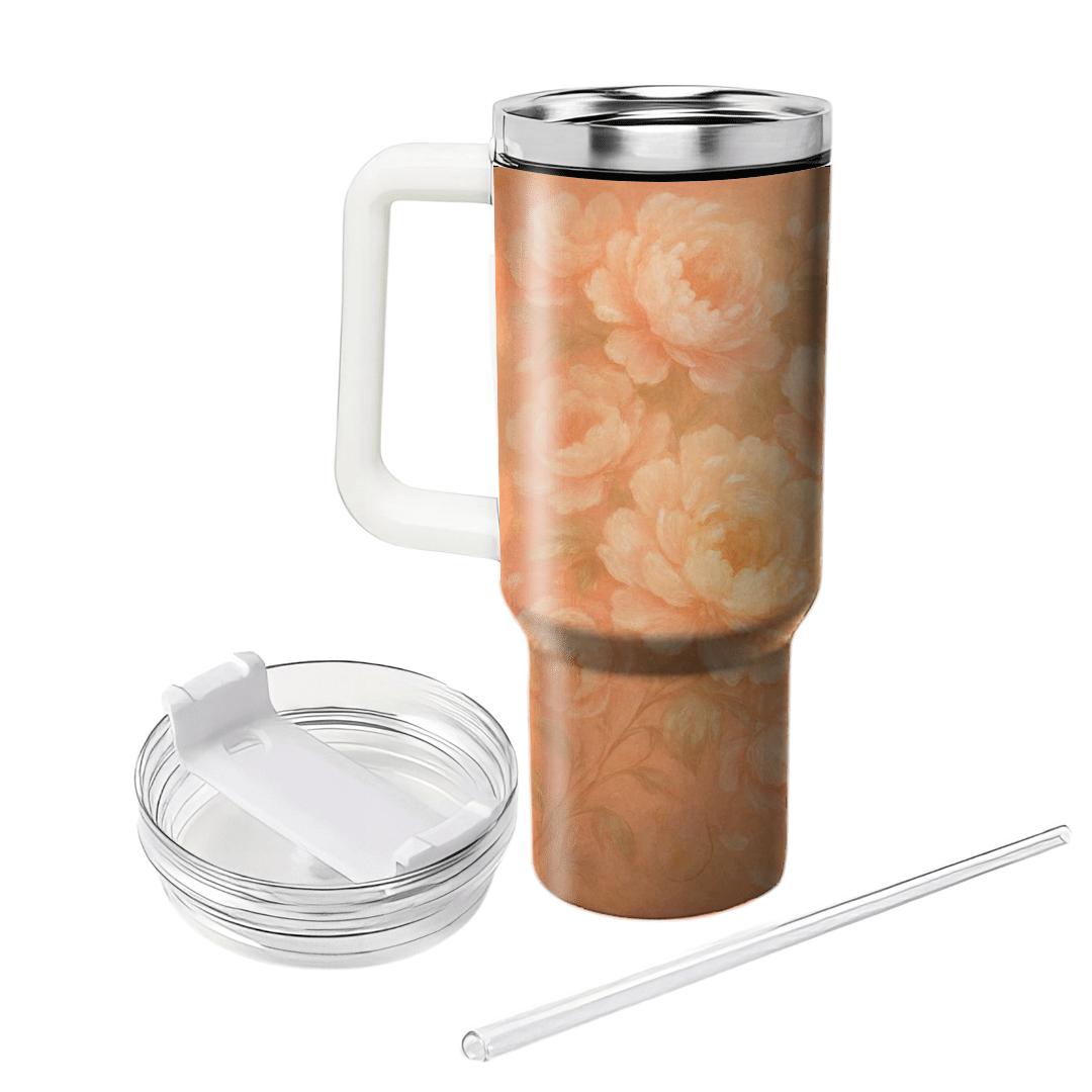 Sunrise Peony Tapestry unique tumblers
