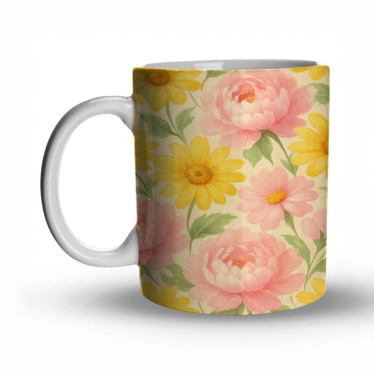 Petal Harmony custom printed mugs
