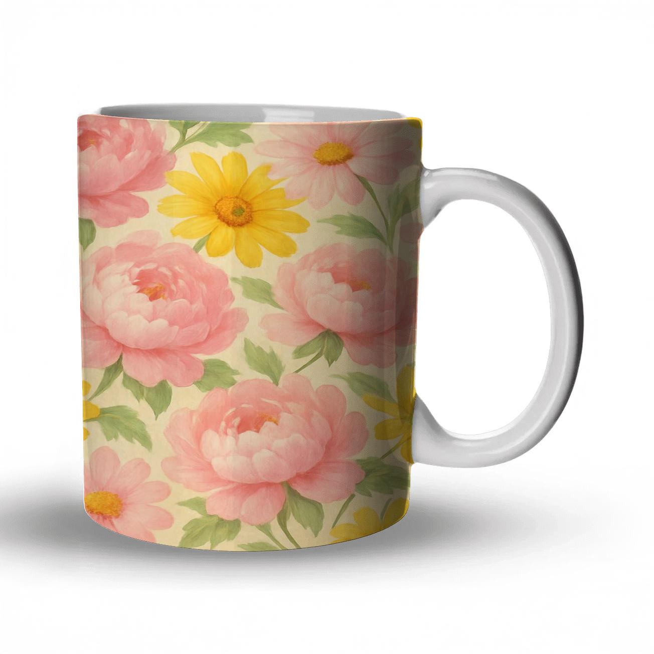 Petal Harmony custom printed mugs