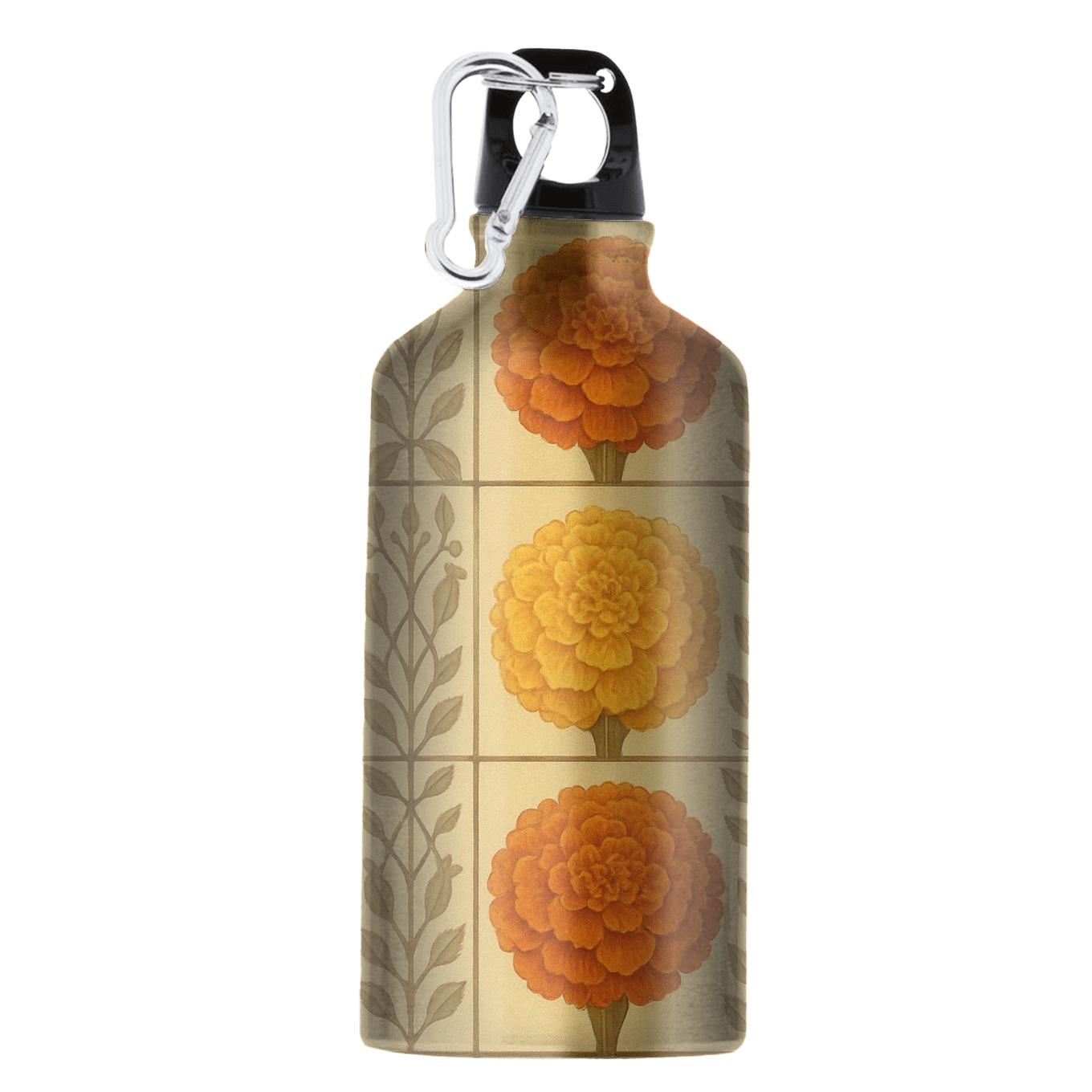 Vintage Marigold Mosaic athletic sports bottles