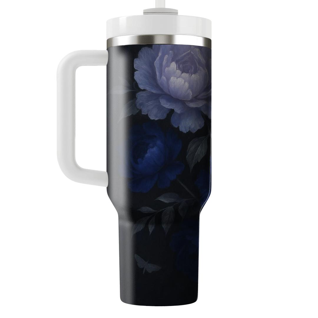 Moonlit Peony Cascade unique tumblers