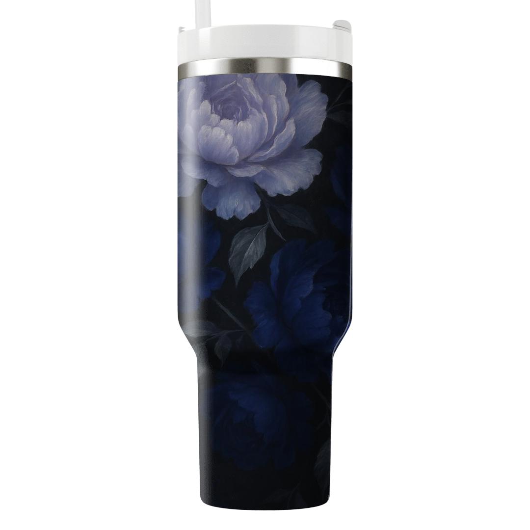Moonlit Peony Cascade unique tumblers
