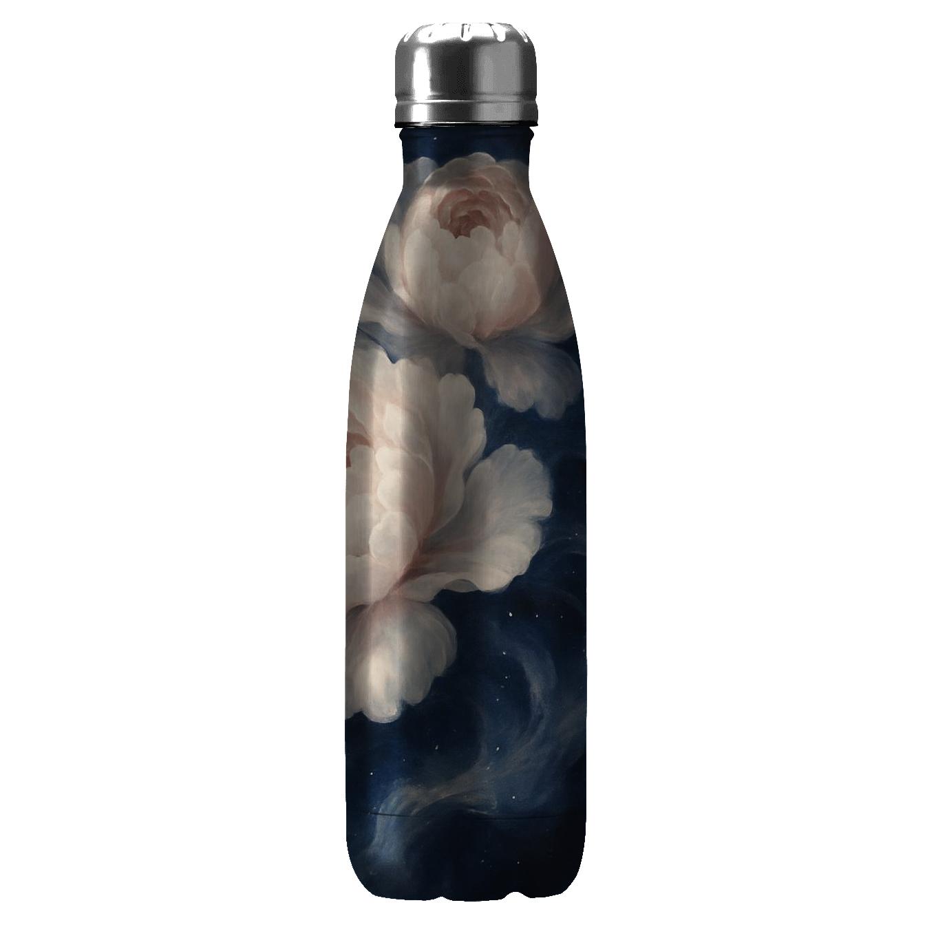 Midnight Nebula Peonies water bottle cups