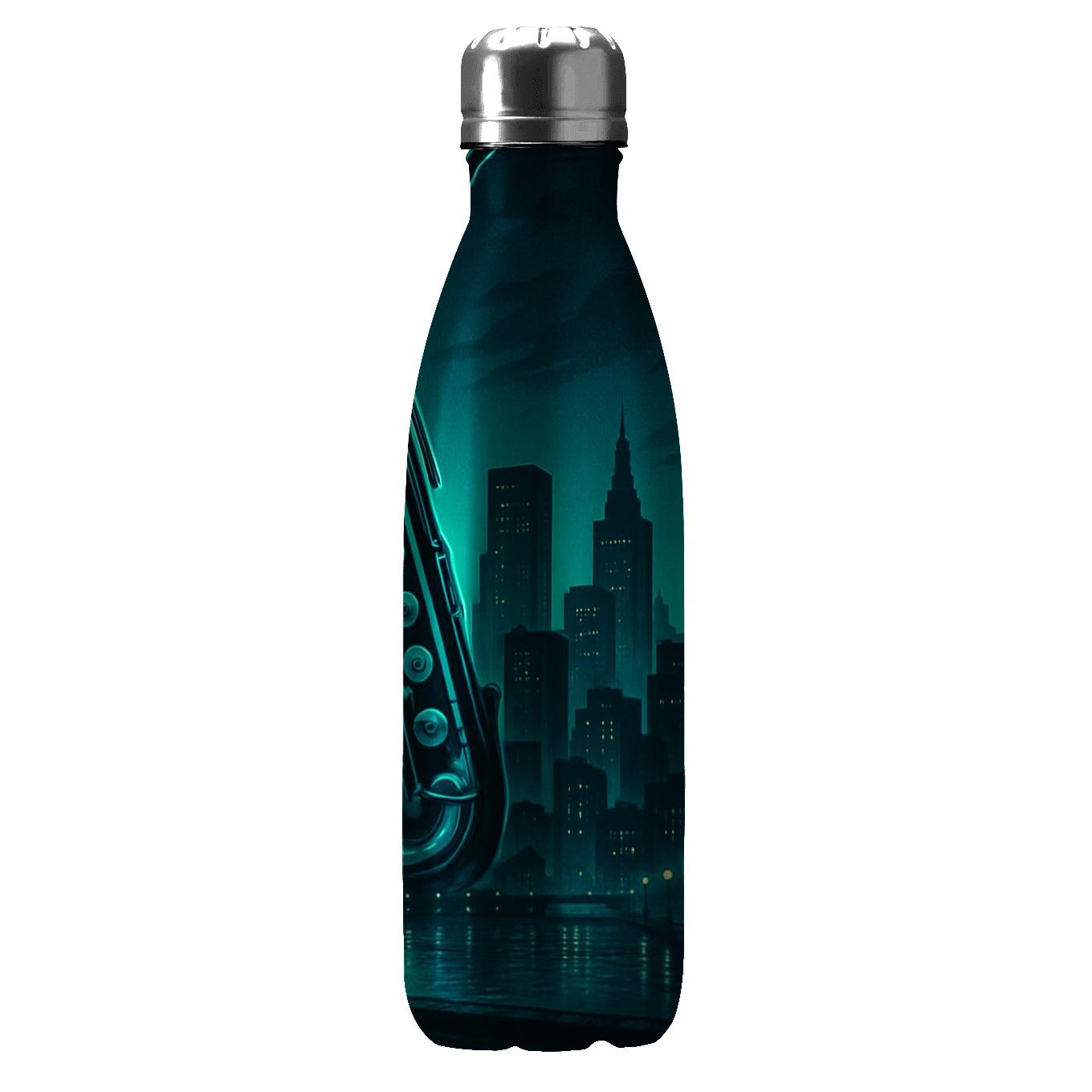Neon Sax Skyline water bottle cups