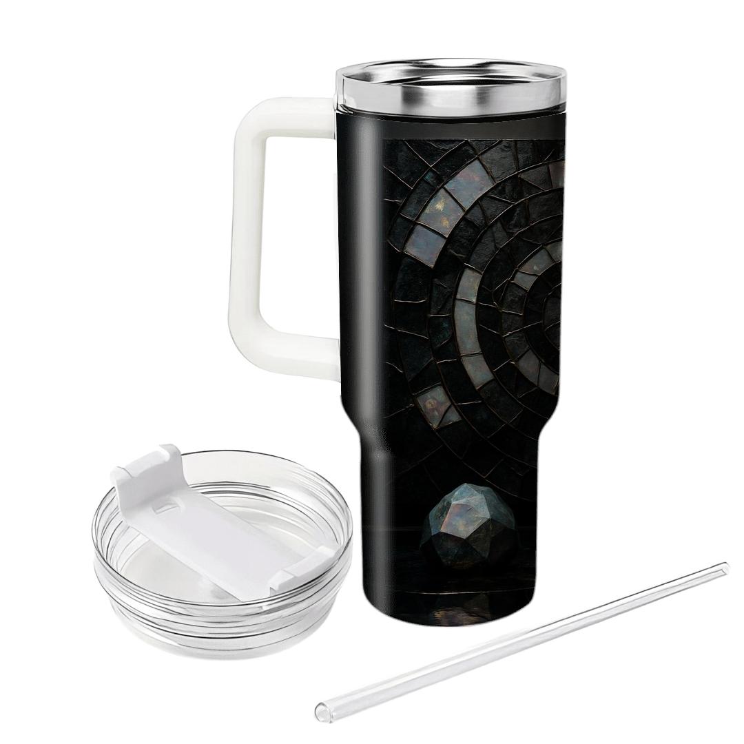Opal Noir Mosaic tumbler cups
