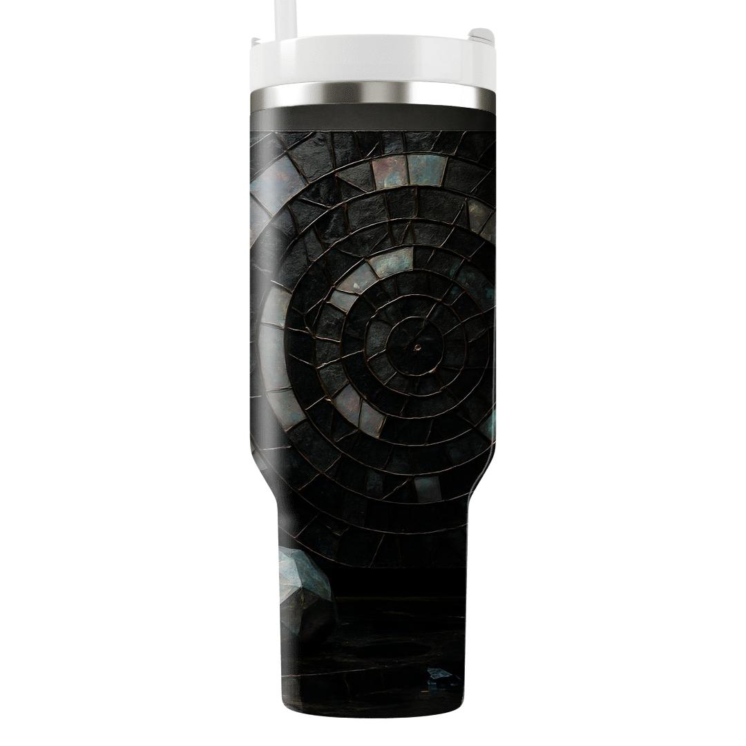 Opal Noir Mosaic tumbler cups