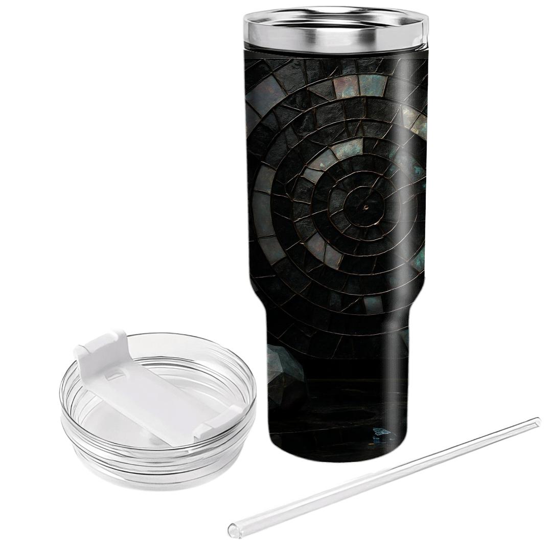 Opal Noir Mosaic tumbler cups