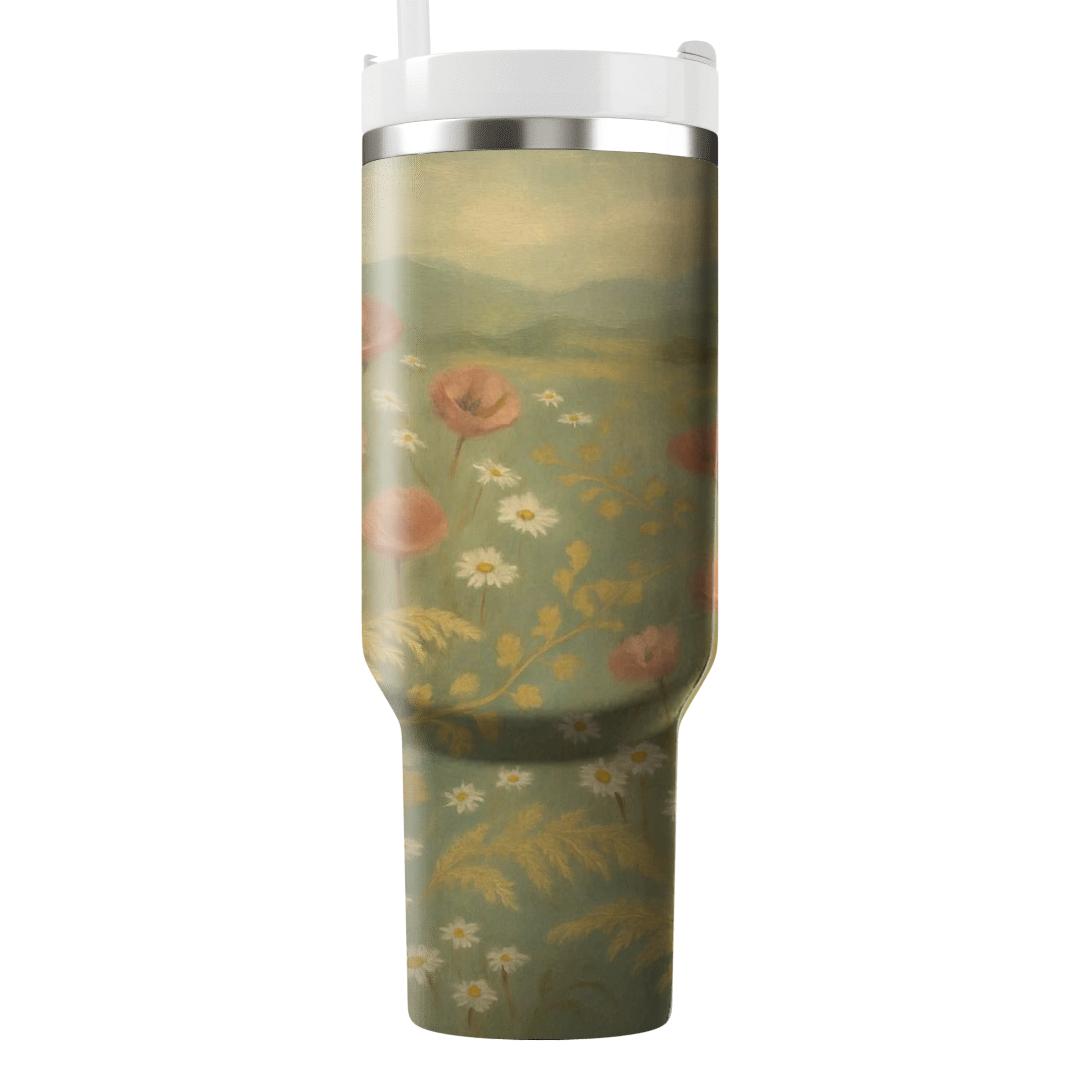 Vintage Meadow Tapestry custom tumblers