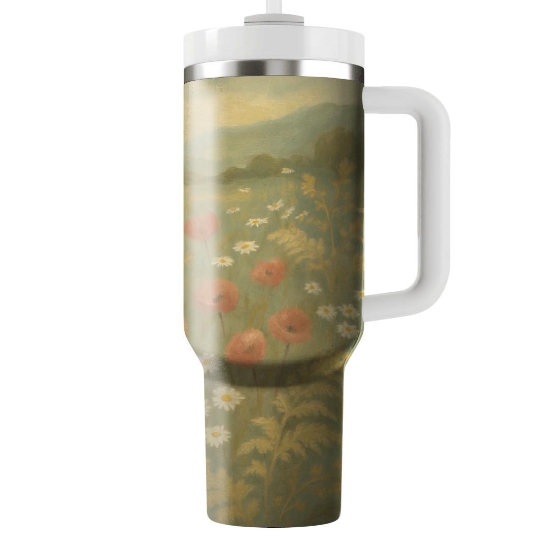 Vintage Meadow Tapestry custom tumblers