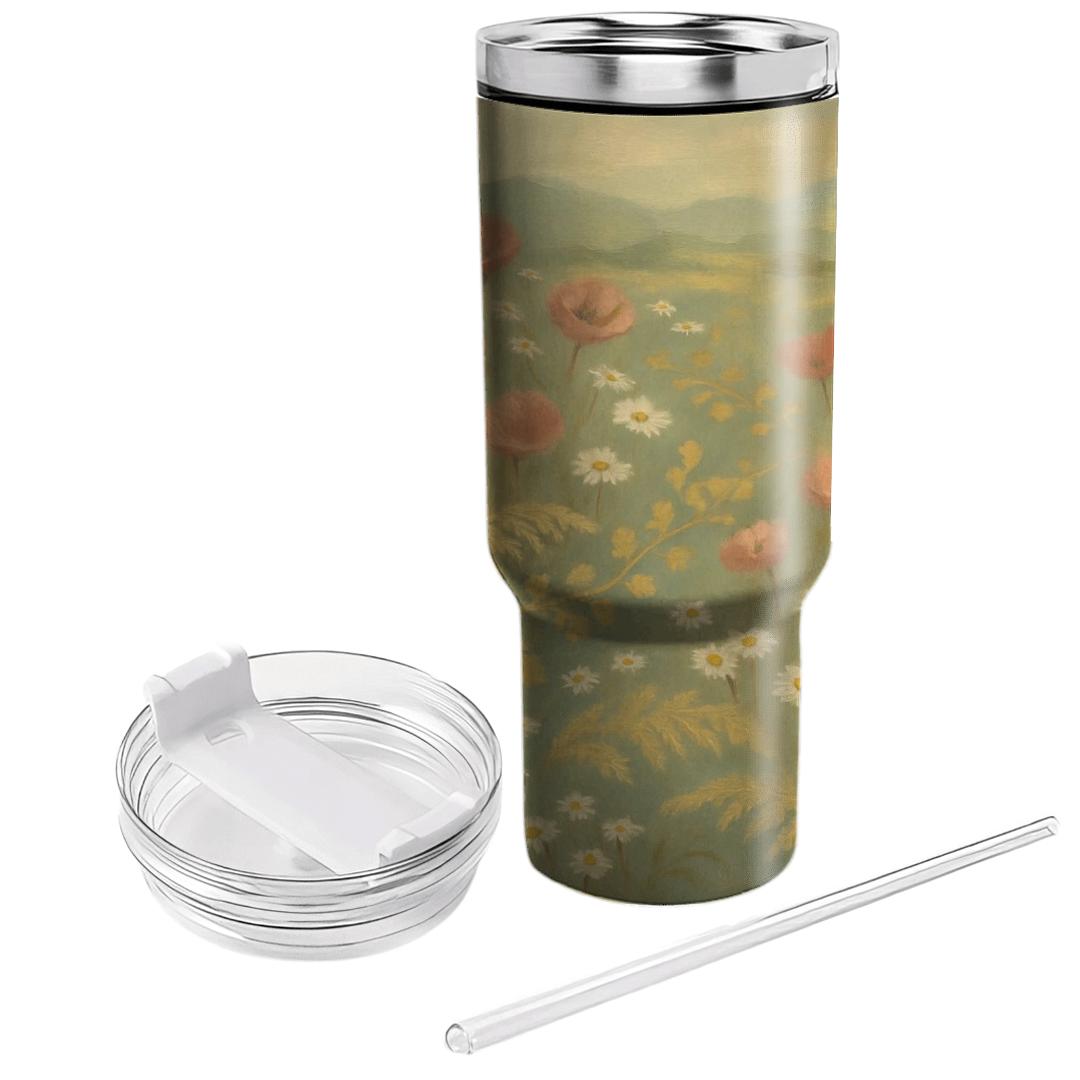 Vintage Meadow Tapestry custom tumblers