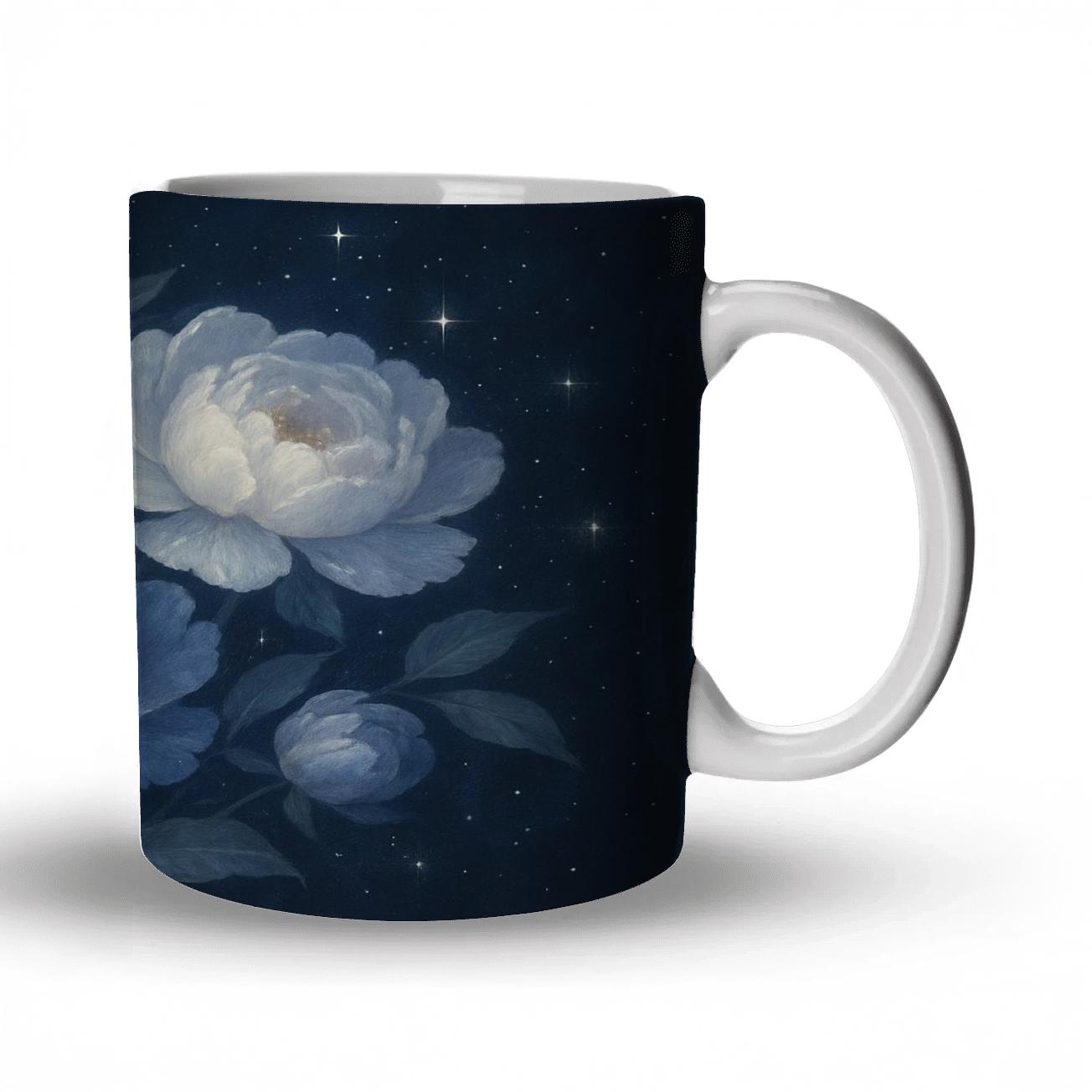 Celestial Peony Garden premium drinkware mugs