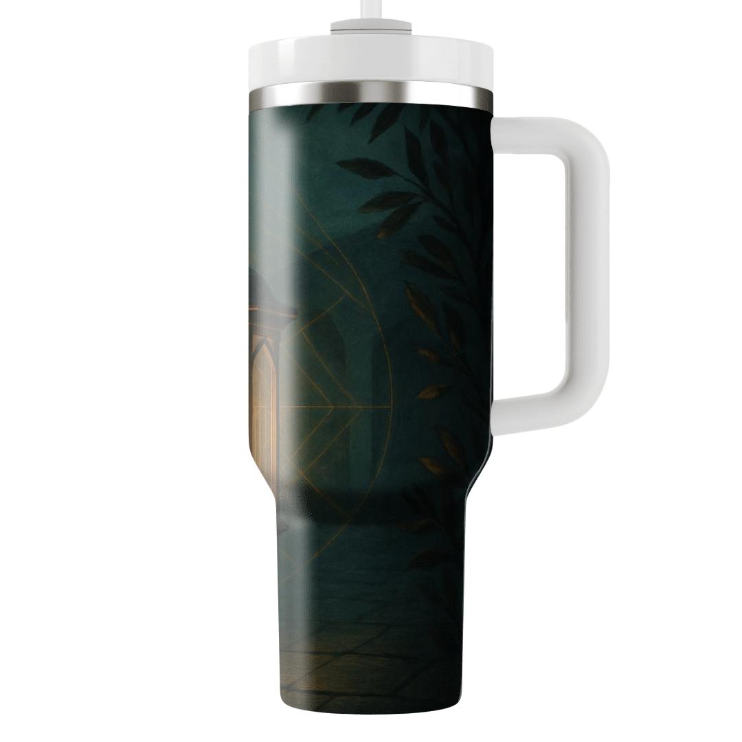 Lantern Of Quiet Covenant travel tumblers