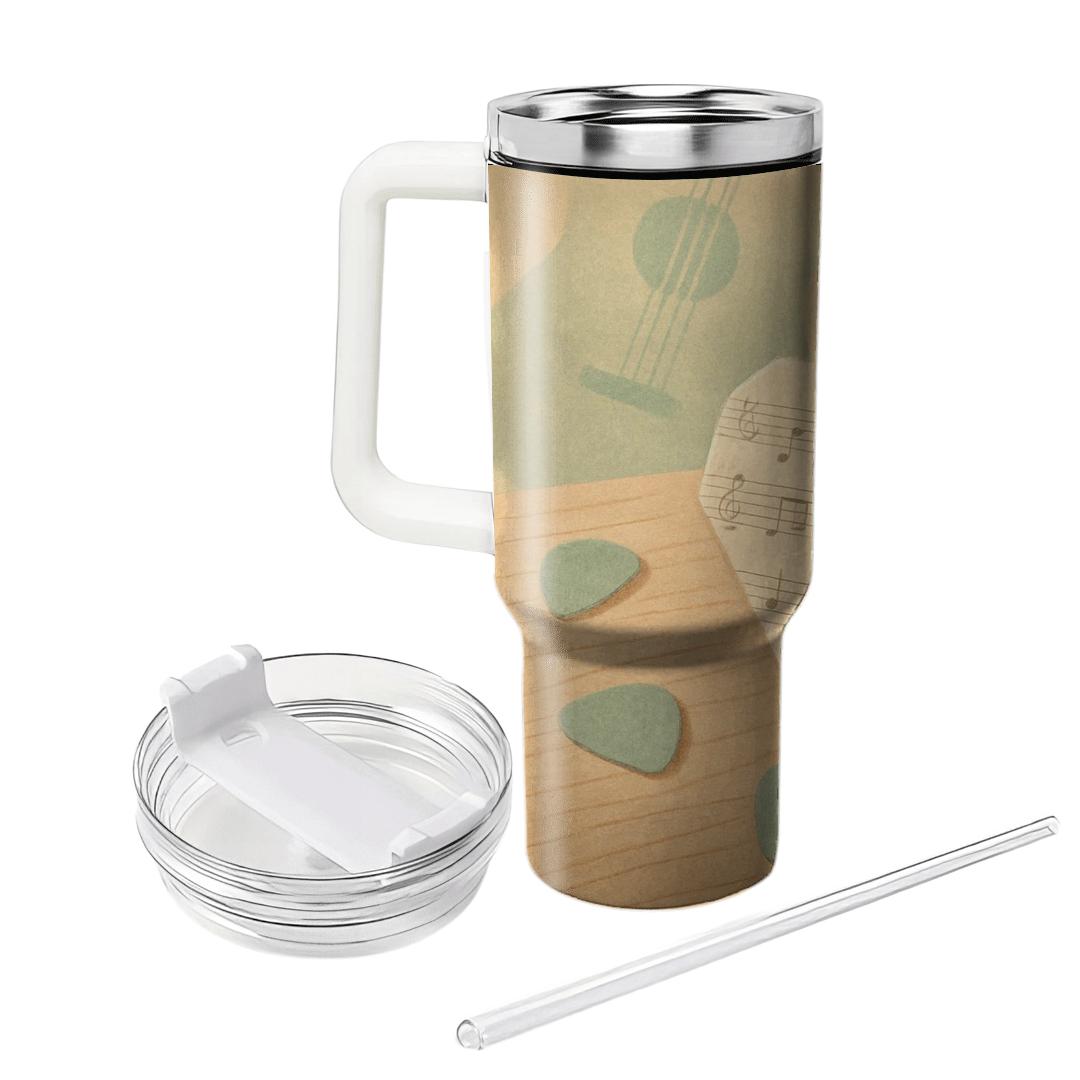 Acoustic Origami Heart tumblers with lids
