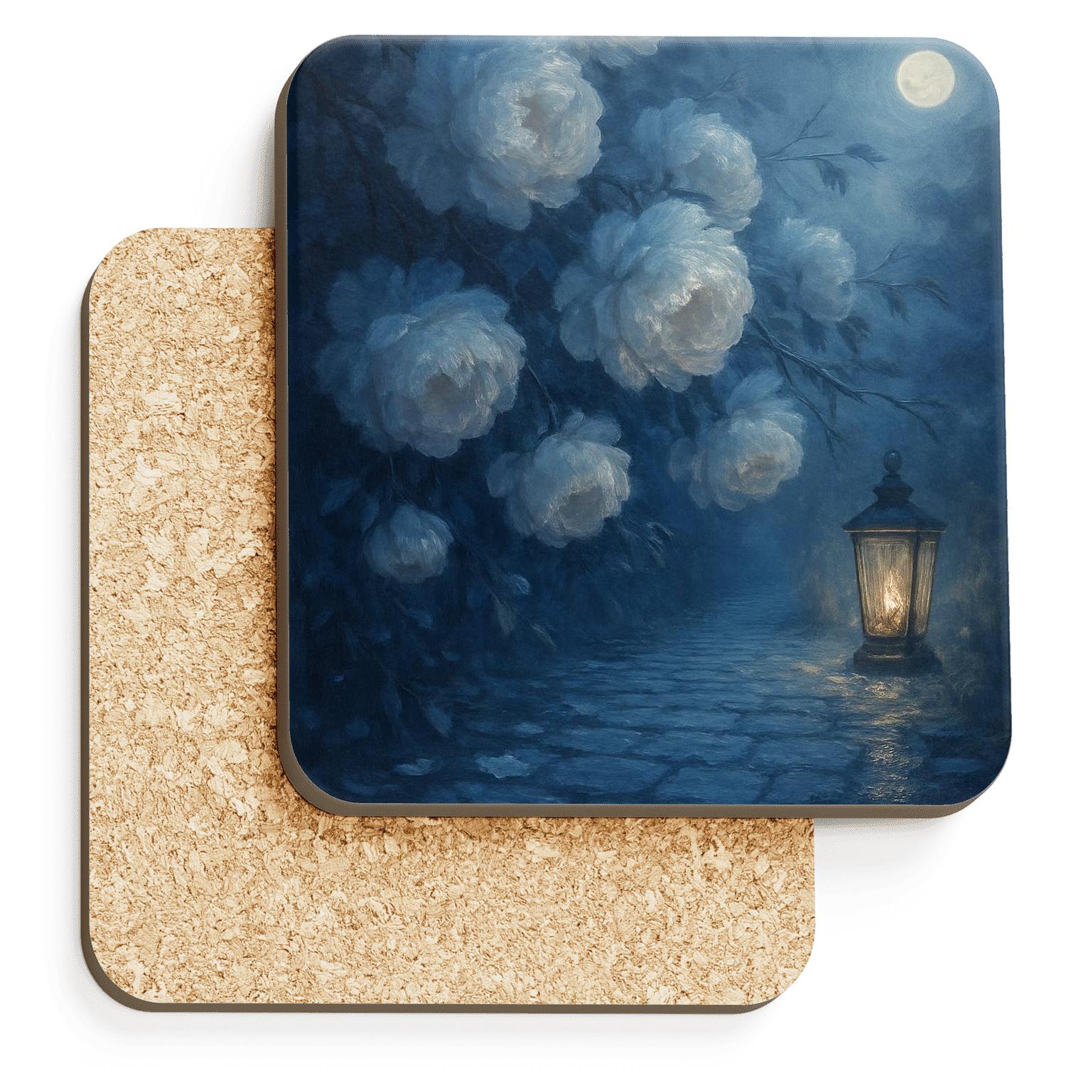 Moonlit Peony Canopy stone coaster collections