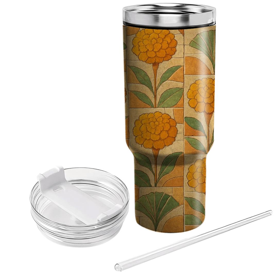 Desert Marigold Mosaic custom tumblers