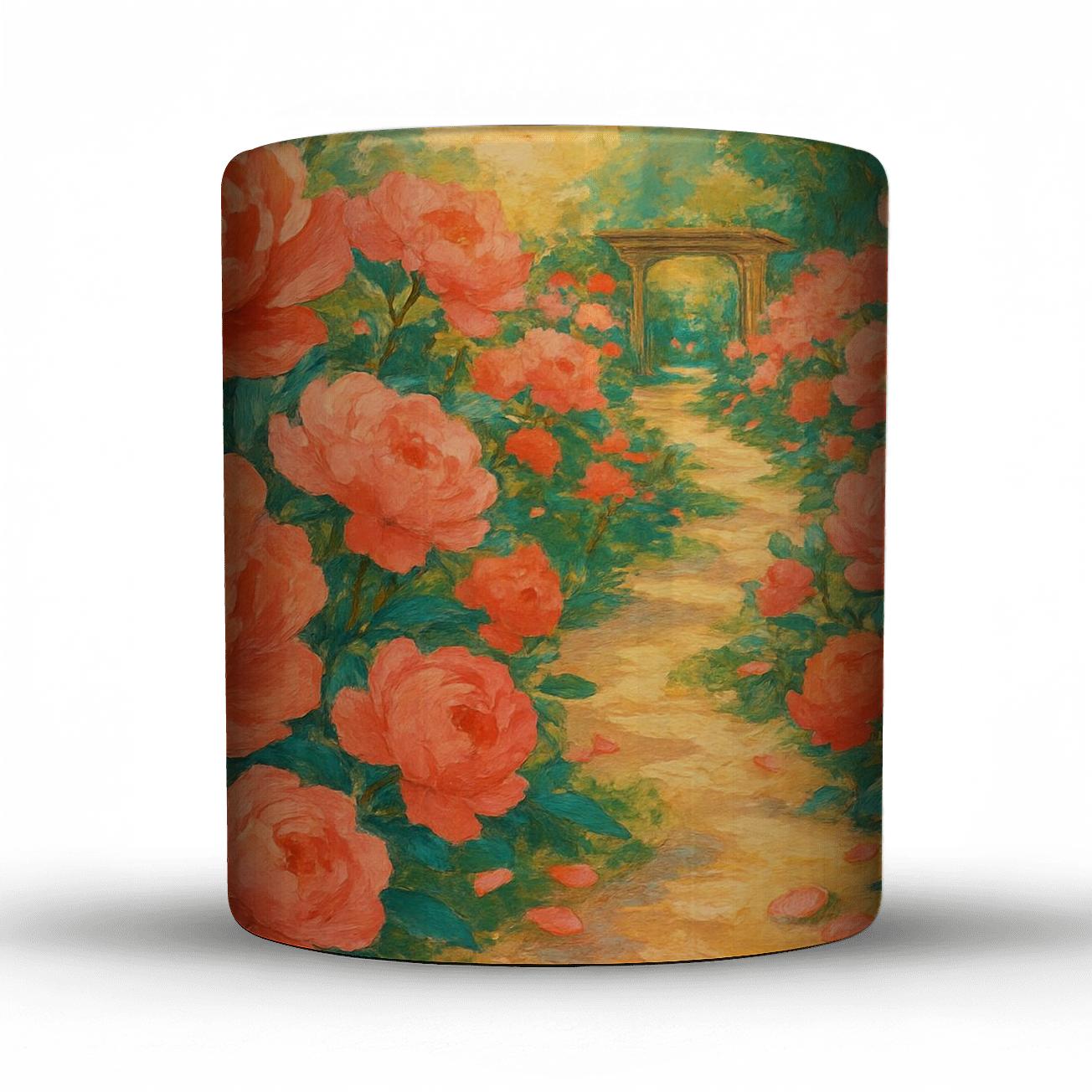 Trail With Peonies Blossom decorative mug sets