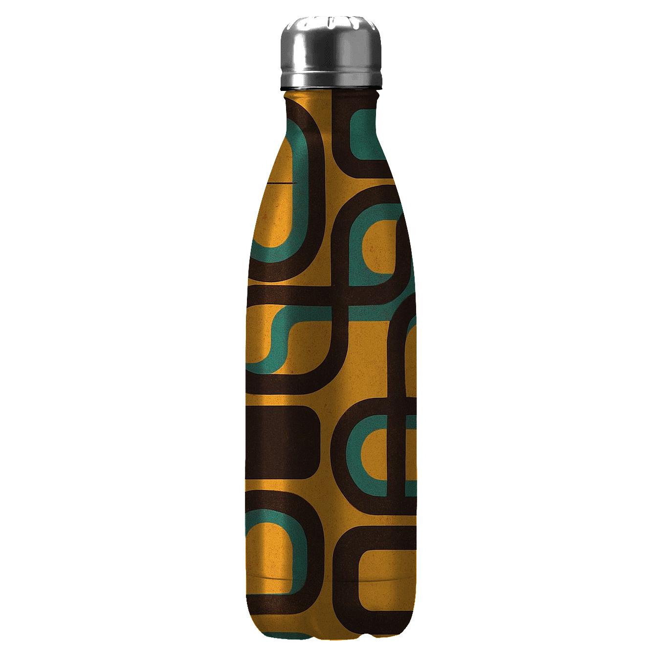 Amber Groove Tiles decorative water bottles