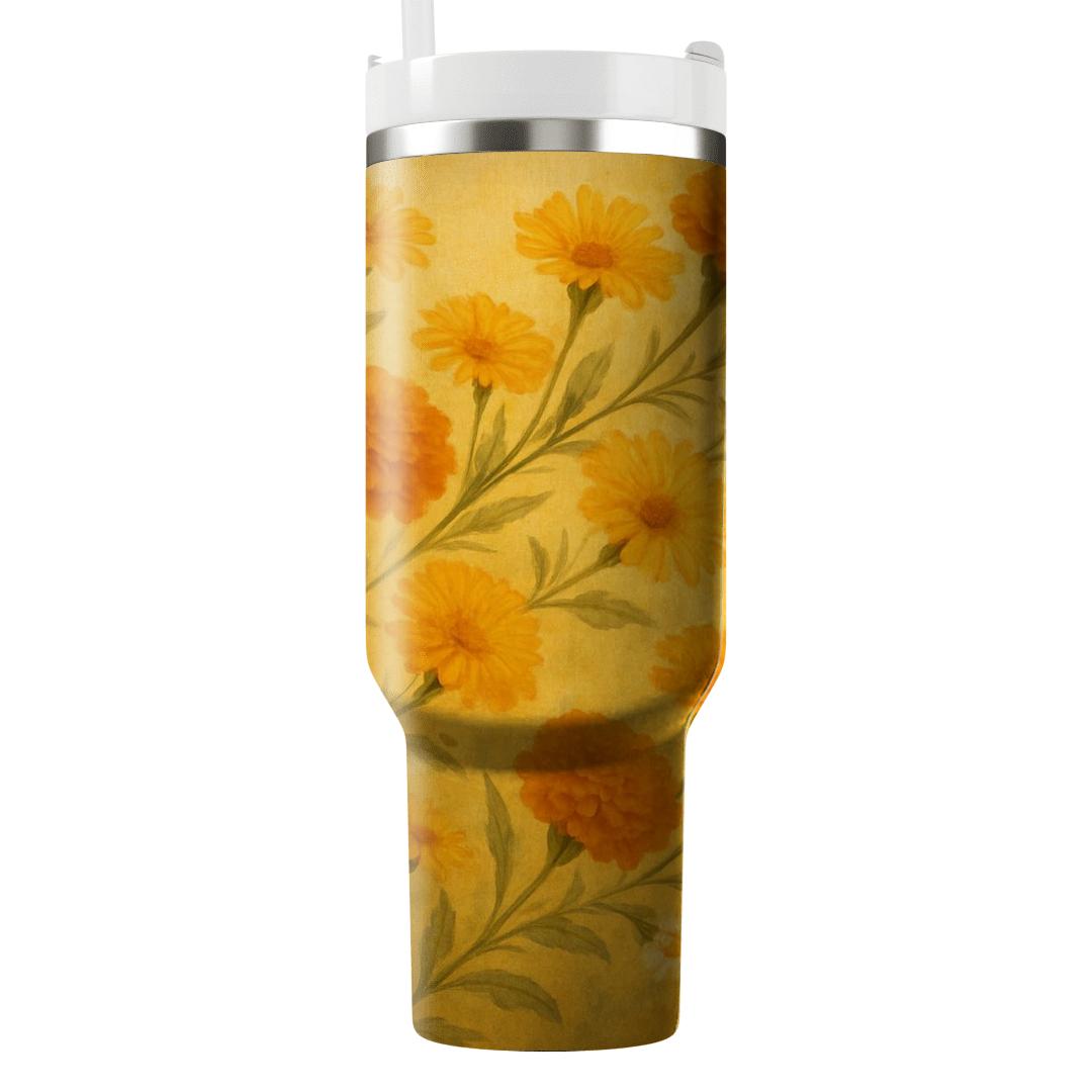 Saffron Meadow Cascade personalized tumblers